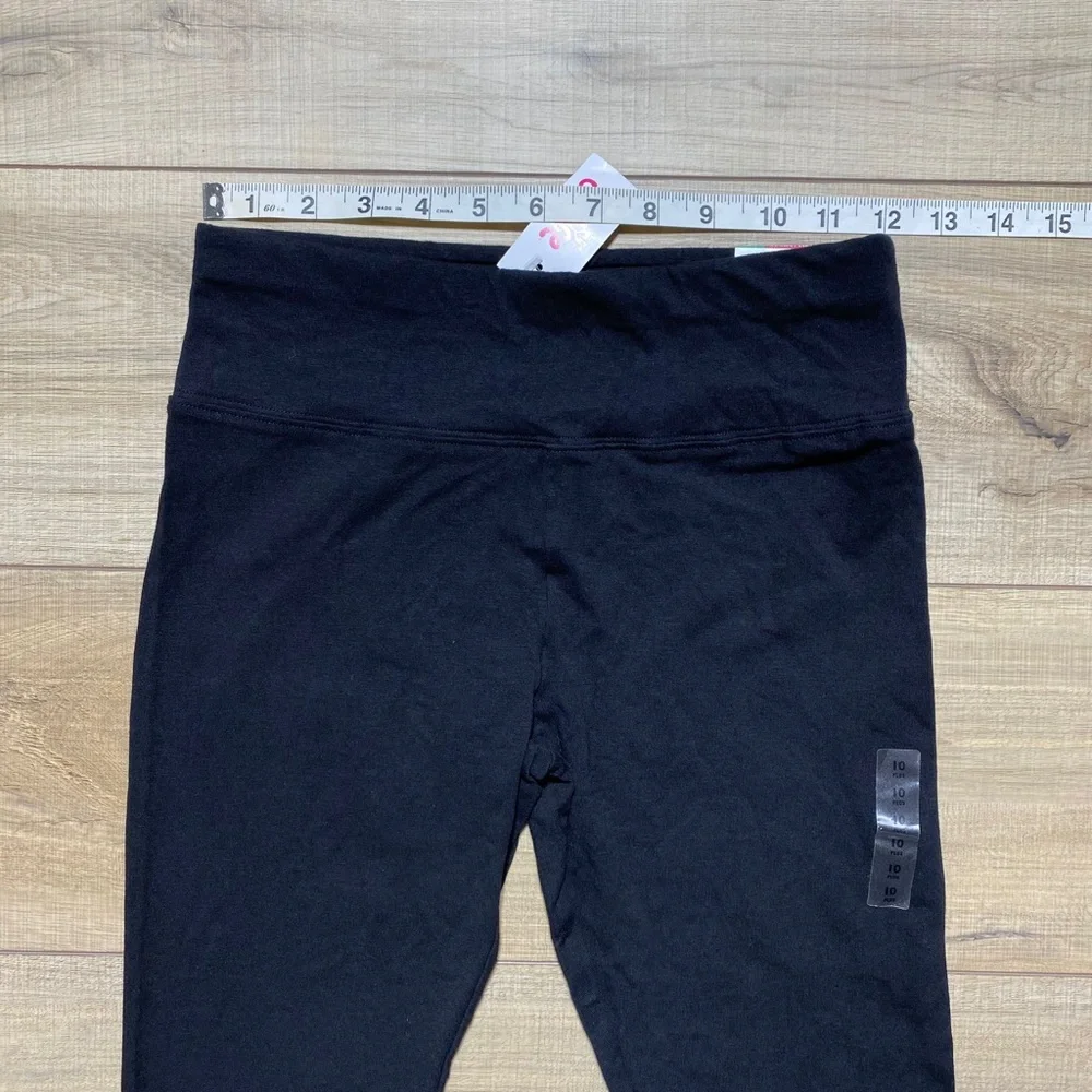 Justice Girls Leggings‎ Full Length Elastic Waistband Size 10 Black